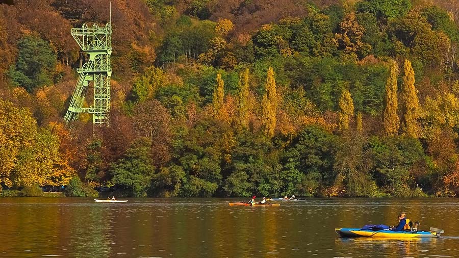 Die Landschaft im Ruhrgebiet