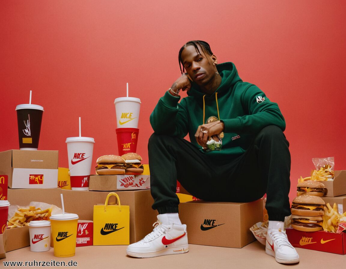 Erfolgreiche Kollaborationen mit Marken wie Nike und McDonald’s   - Travis Scott Vermögen » So reich ist der Rapper wirklich