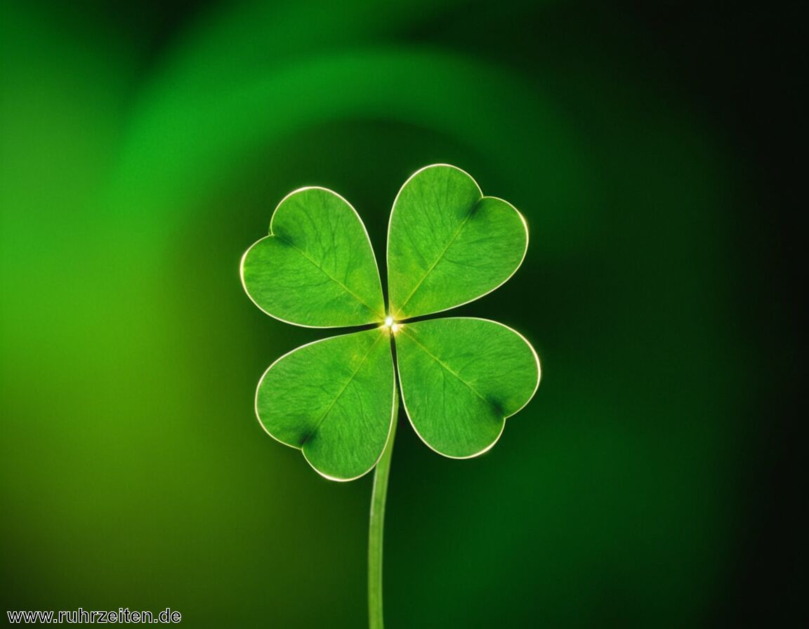 Findet Anwendung bei besonderen Lebensereignissen - 5 Blättriges Kleeblatt Bedeutung » Das Glückssymbol erklärt