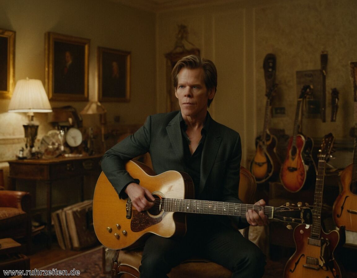 Sammelleidenschaft für Gitarren und Musikinstrumente - Kevin Bacon Vermögen » Was besitzt der Schauspieler
