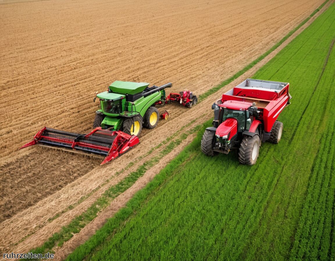 Erntemaschinen für schnelle Erntevorgänge - Diese Maschinen und Tools Nutzen Landwirte rund um die Ruhr