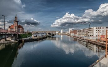 port, dortmund, ruhr area, nature, industrial port, industry, dortmund-ems canal, city port, port authority, water
